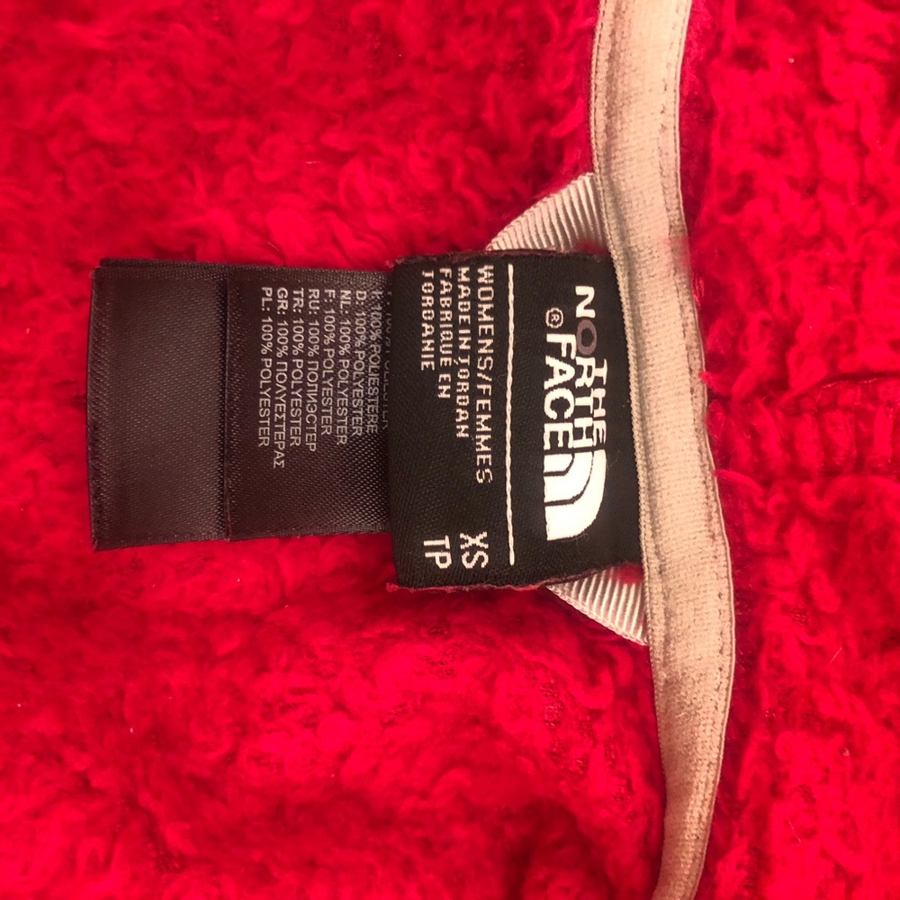 💗 The North Face Fuschia/Pink Fluffy Fleece Jacket - Picture 3 of 4